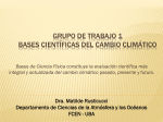 Grupo de Trabajo 1 Bases científicas del Cambio Climático
