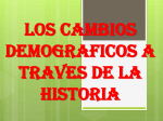 LOS CAMBIOS DEMOGRAFICOS A TRAVES DE LA HISTORIA