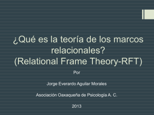 ¿Qué es la teoría de los marcos relacionales?