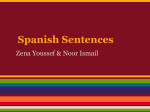 Spanish Sentences