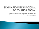 SEMINARIO INTERNACIONAL DE POLITICA SOCIAL Guatemala