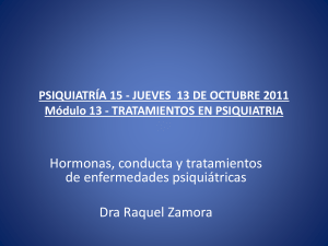 PSIQUIATRÍA 15 - JUEVES 13 DE OCTUBRE Módulo 13