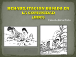 PROYECTO REHABILITACIÓN BASADA EN LA COMUNIDAD RBC