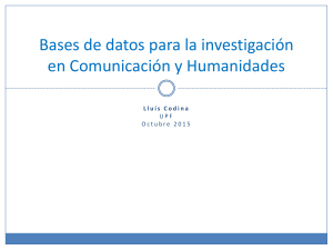 6a Bases de Datos de Comunicación