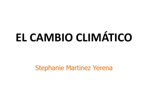 El cambio climático