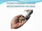 TECNICA ADMINISTRACION MEDICAMENTOS Via Oral