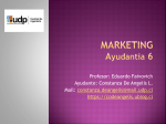 Ayudantía 6 Marketing,1er semestre 2013