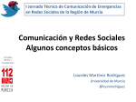 I Jornada Técnica de Com. de Emergencias en Redes Sociales de