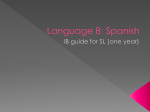 Language B: Spanish
