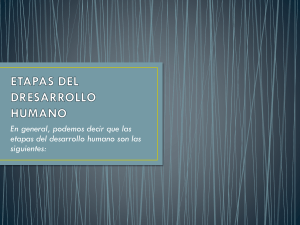 etapas del dresarrollo humano
