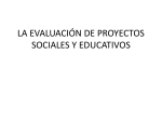 la evaluación de proyectos sociales y educativos - ana-upn