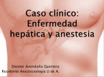 Caso clínico: Enfermedad hepática y anestesia