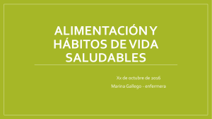 Alimentación y hábitos de vida saludables