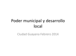 Poder municipal y desarrollo local 2014