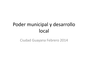 Poder municipal y desarrollo local 2014