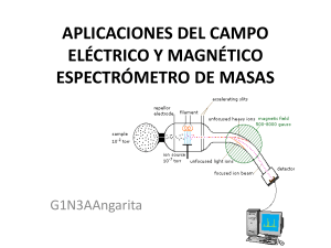 aplicaciones del campo eléctrico y magnético espectrómetro de