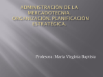 Administración de la Mercadotecnia. Organización.