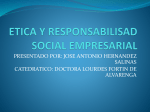 ETICA Y RESPONSABILISAD SOCIAL EMPRESARIAL