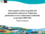 Interrogantes sobre la gestión del patrimonio cultural en Valparaíso