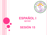 español i sesión 2
