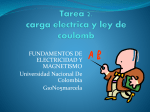 Tarea 2. carga electrica y ley de coulomb