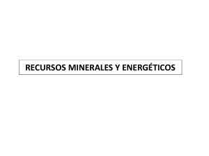 recursos minerales y energéticos y aguas