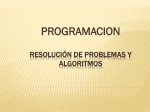 Resolución de Problemas y Algoritmos