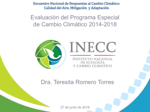 Slide 1 - Instituto Nacional de Ecología y Cambio Climático