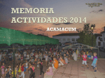 MEMORIA ACTIVIDADES 2014