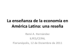 La enseñanza de la economía en América Latina: una