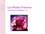 Los Metales Preciosos.Marina Puente