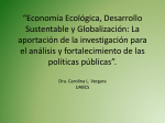 *Economía Ecológica, Desarrollo Sustentable y Globalización: La