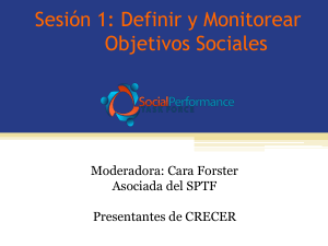 Objetivos sociales - Social Performance Task Force