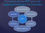 Principios de los PPP para ser implementados por los Docentes