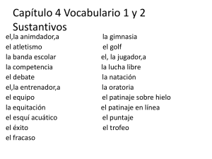 Capitulo 1 Vocabulario 1 Adjectivos