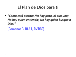 El Plan de Dios para ti