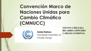 Convención Marco de Naciones Unidas para Cambio Climático