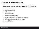 certificació energètica