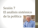 Sesión 7 El análisis sistémico de la política