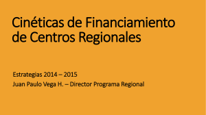 Presentación Programa Regional, por Juan Paulo Vega.