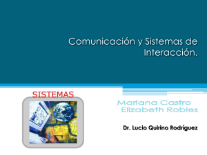 Comunicación y Sistemas de Interacción.