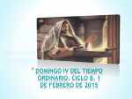 DOMINGO IV DEL TIEMPO ORDINARIO, CICLO B, 1 DE FEBRERO