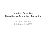 Industrias Extractivas Diversificación Productiva y Energética