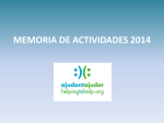 Memoria Actividades 2014