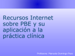 Recursos internet sobre PBE y su aplicación a la practica clinica