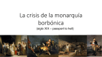 La crisis de la monarquía borbónica