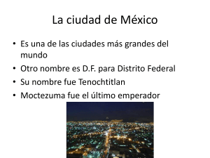 La ciudad de México - Fairfield Public Schools