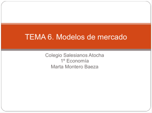 TEMA 6. Modelos de mercado - AulaBach