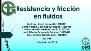 Resistencia y fricción en fluidos