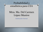 Probabilidad y estadística para CEA Mtra. Ma. Del Carmen López